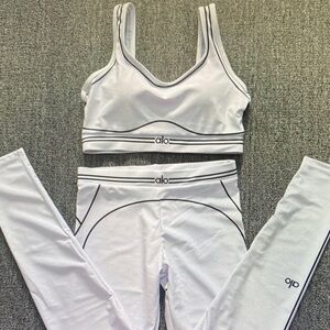 ALO Yoga White Sports Bra